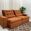 Sofá Retrátil Reclinável Small 2.30m – Terracota Veludão