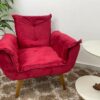 Poltrona Opala – Vermelho Veludão