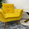 Poltrona Opala – Amarelo Veludão
