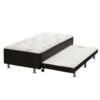 Cama box Union Solteiro com Auxiliar – 88x188x43
