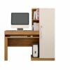 Escrivaninha Office 1 porta 1 gaveta – Cinamomo/Off White