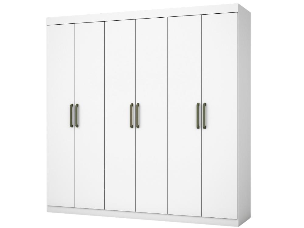 Guarda-Roupa Zeus 6 portas e 4 gavetas – Branco