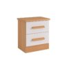 Mesa de cabeceira New Athos 2 gavetas –  Cinamomo/Off White