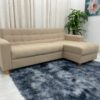 Sofá Colorado com Cheise 2.13m  – Bege Linho