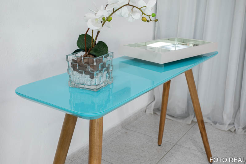 Aparador Laqueado 1.20m Verde Tiffany - Imagem 2