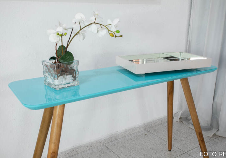 Aparador Laqueado 1.20m Verde Tiffany - Imagem 3