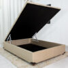 Base Box Baú Casal Prime 138x188x43 Sued Capuccino SE