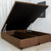 Base Box Baú Queen Prime 158x198x43 Sued Chocolate SE