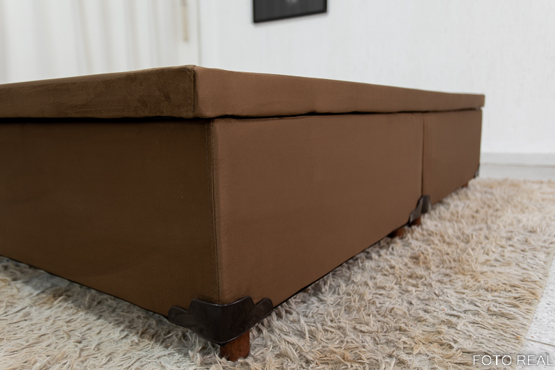 Base Box Baú Queen Prime 158x198x43 Sued Chocolate SE - Imagem 4