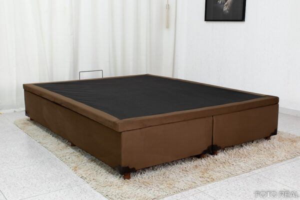 Alternative view of Base Box Baú Queen Prime 158x198x43 Sued Chocolate SE