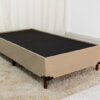 Base Box Solteiro Zeus 88x188x38 Sued Capuccino SE