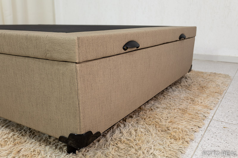 Box Baú Casal Eli 138x188x42 Korino Linho Bege - Blindado - Imagem 3