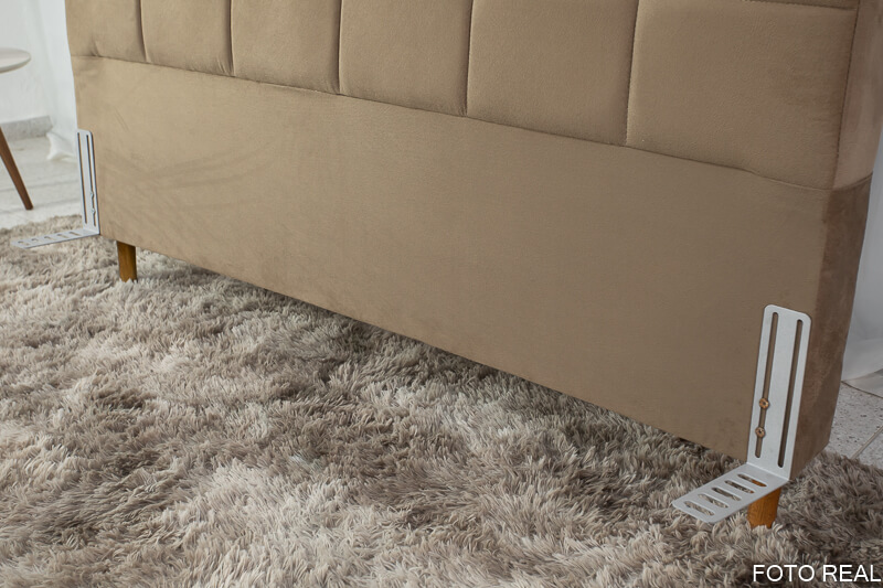 Cabeceira Casal Belli Sued Bege - Largura 1.40m - Imagem 4