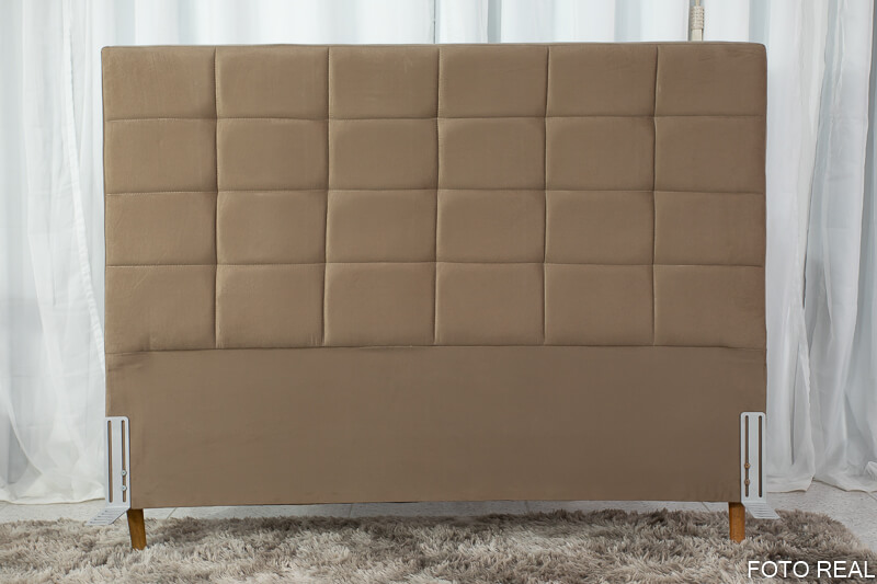 Cabeceira Casal Belli Sued Bege - Largura 1.40m - Imagem 3