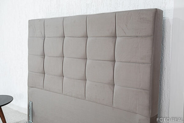 Alternative view of Cabeceira Casal Belli Sued Cinza - Largura 1.40m