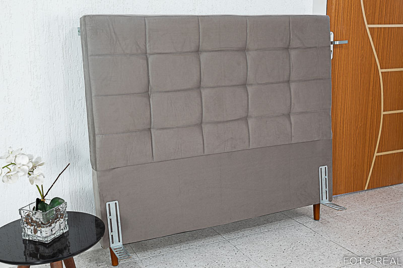 Cabeceira Casal Belli Sued Cinza - Largura 1.40m - Imagem 3