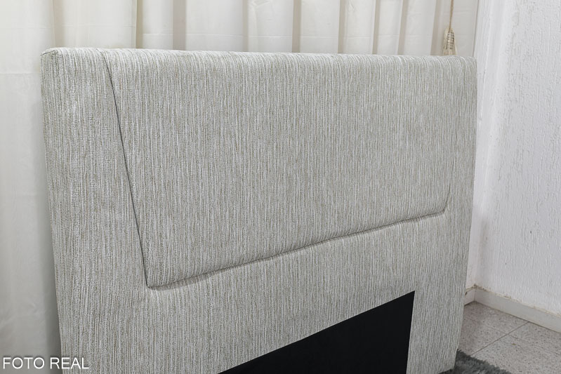 Cabeceira Casal Kyoto Malha Cinza Largura 1.40m - Imagem 3