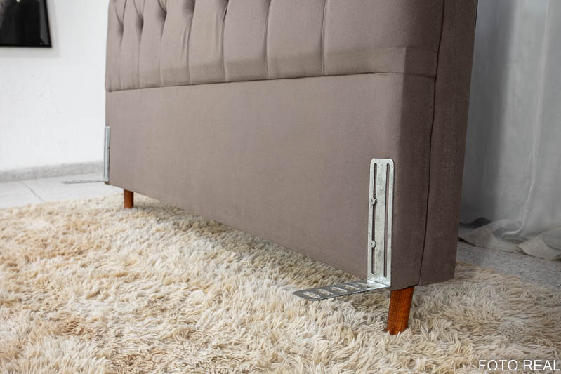 Cabeceira Queen Lavínia Sued Cinza Larg. 1.60m - Imagem 4