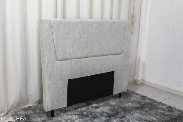 Cabeceira Queen Kyoto Malha Cinza Largura 1.60m
