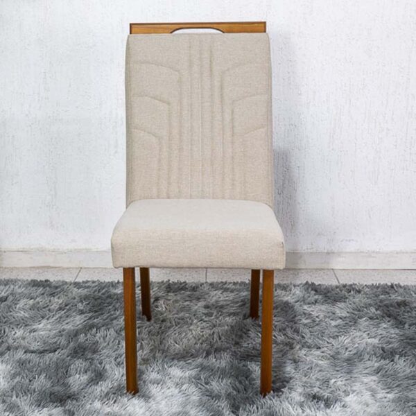 Alternative view of Cadeira Anne Linho Bege 306B Madeira Maciça HR Movelaria