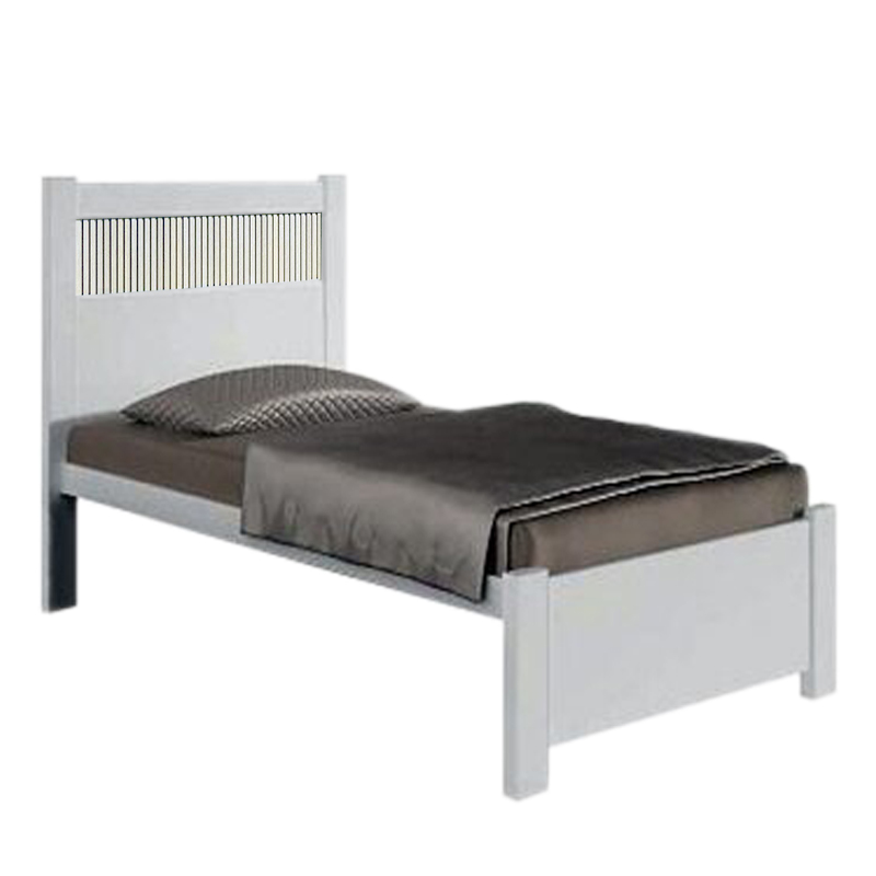 Cama Solteiro Primícia Ripado Branco D Doro