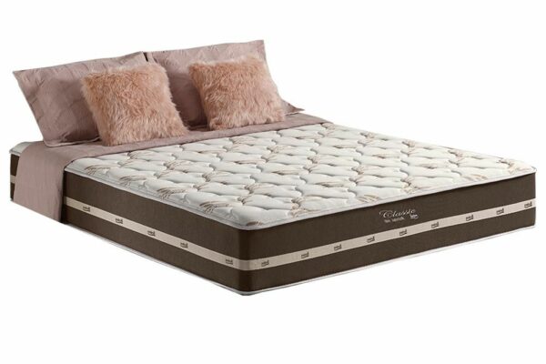 Colchão Casal Molas Superlastic Classic Marrom 138×188 Anjos