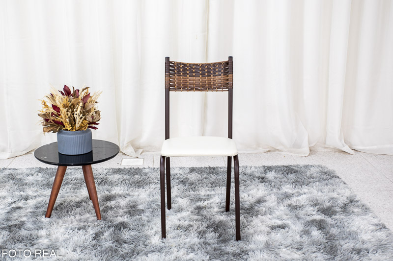 Conjunto Atlanta 4 Cadeiras Base Ipanema Tampo Off 75×75 Redondo Marrom Teixeira - Imagem 5