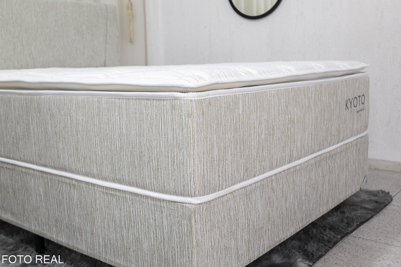 Conjunto Base Box Casal Kyoto + Colchão Casal Kyoto + Cabeceira Kyoto Portobel - Imagem 4