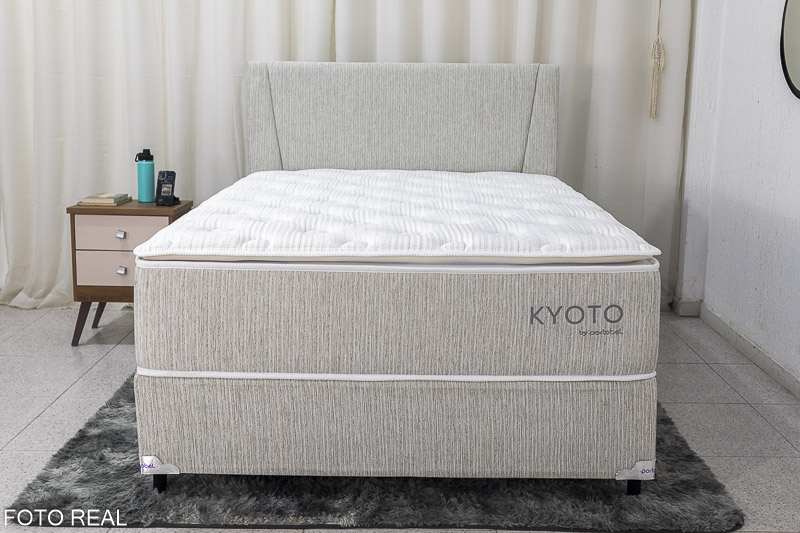 Conjunto Base Box Casal Kyoto + Colchão Casal Kyoto + Cabeceira Kyoto Portobel - Imagem 2