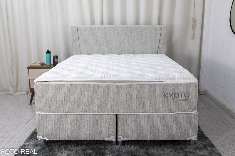 Conjunto Base Box Queen Kyoto + Colchão Queen Kyoto + Cabeceira Kyoto Portobel - Imagem 2