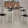 Mesa Rio + Base 100×60 4 Cadeiras Branco