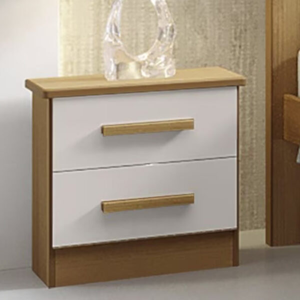 Mesa de Cabeceira New Athos Cinamomo/Off White D'Doro