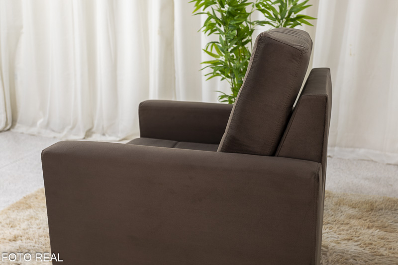 Poltrona Áustria Veludo Marrom A17 - Imagem 5