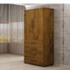 Roupeiro 2 portas 4 Gavetas Maia Larg. 0.76m Rovere Rustico Benetil