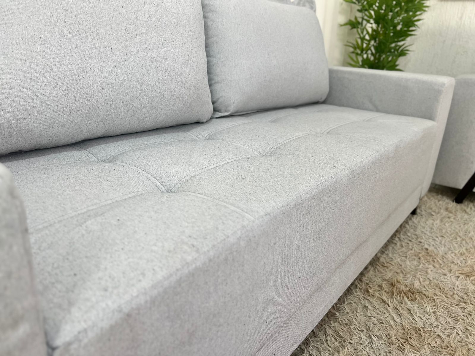 Sofá 3 e 2 lugares 8100 Linho Cinza 20 - Imagem 6