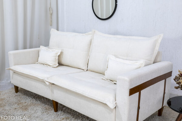 Alternative view of Sofá 3 lugares 2215 2.08m Boucle Bege 296