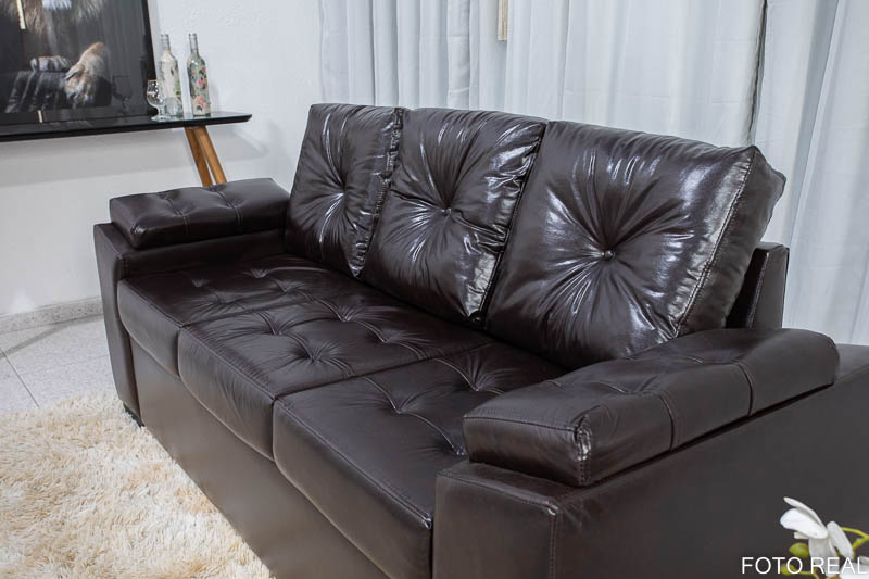 Sofá 3 lugares Buenos Aires Korino Café - Imagem 3