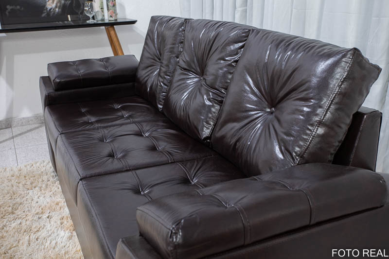 Sofá 3 lugares Buenos Aires Korino Café - Imagem 4