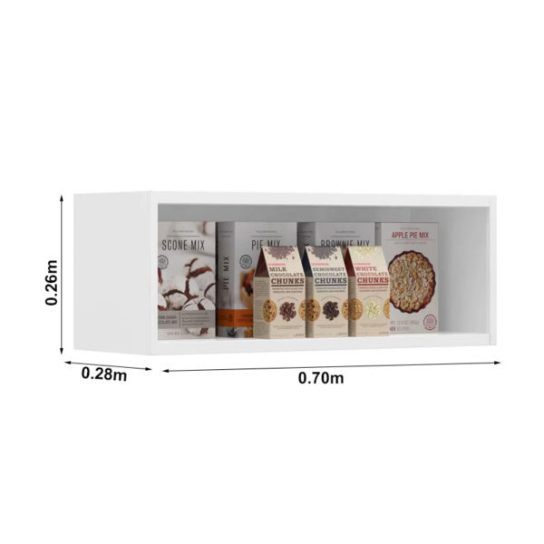 Alternative view of Aéreo Geladeira Cozinha Florença em Aço Larg. 0.70m Branco (1843) Itatiaia