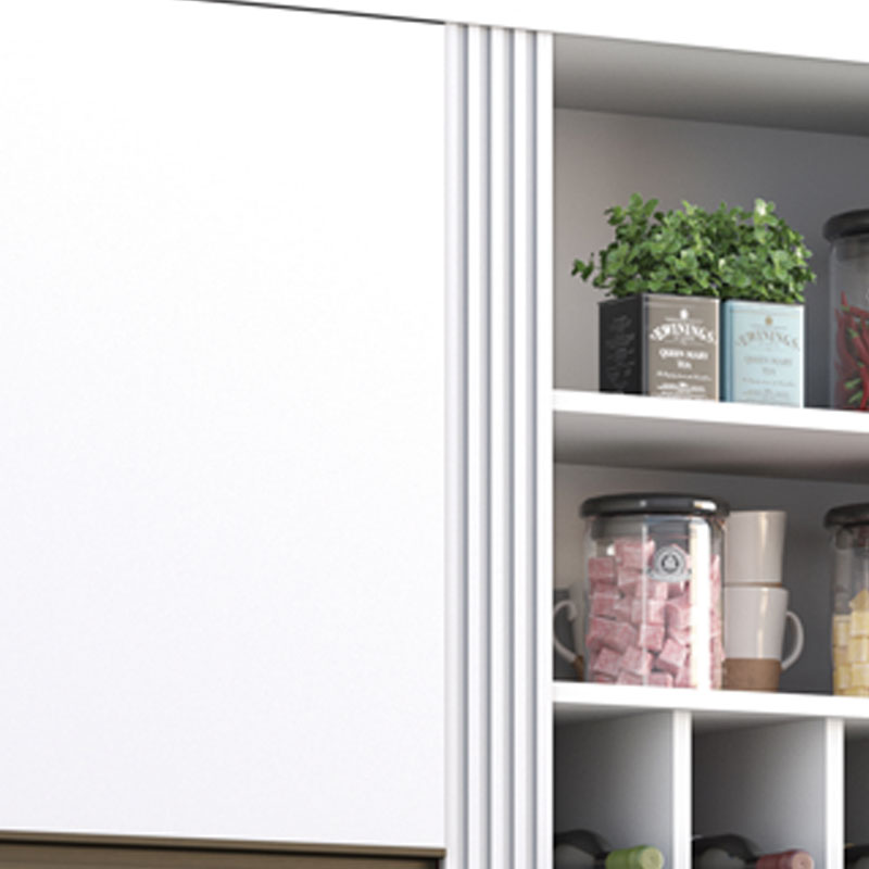 Armário Aéreo Cozinha Pérola Larg. 1.20m Branco Sallêto - Imagem 3