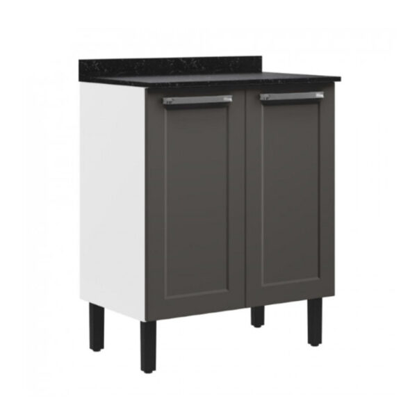 Balcão Florença 2 Portas Grafite Larg. 70cm (1829) Itatiaia