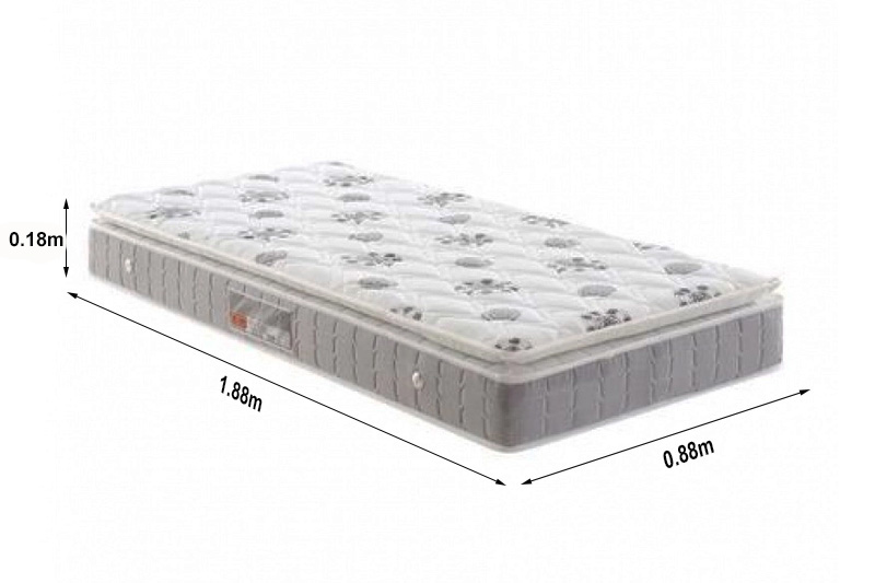 Colchão Solteiro Orthosono Espuma D33 188x88cm - Anjos - Imagem 2