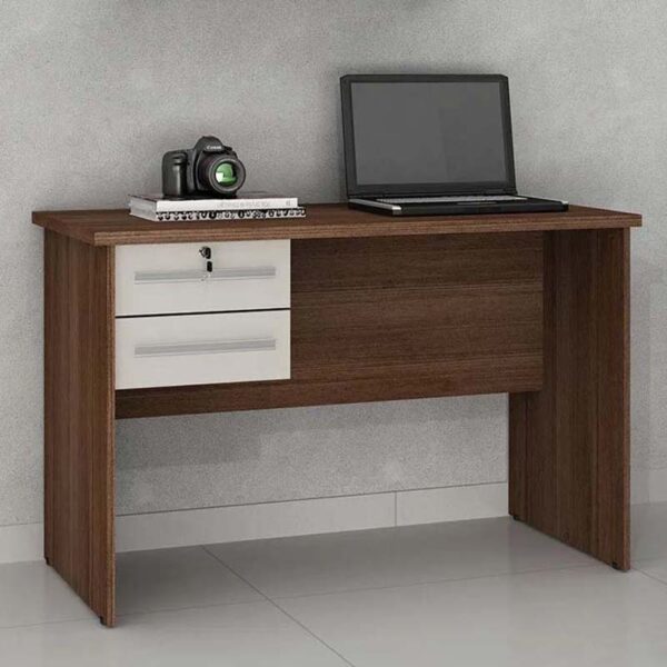 Escrivaninha Byte Chocolate/Off White Valdemóveis