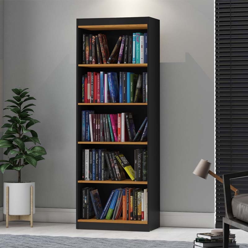 Livreiro Encanto Larg. 0.63m Preto/Cinamomo