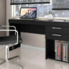 Mesa Office NT 51015 Com 2 Gavetas Preto Notável