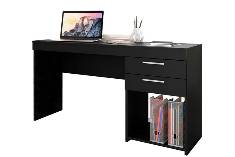 Mesa Office NT 51015 Com 2 Gavetas Preto Notável - Imagem 4