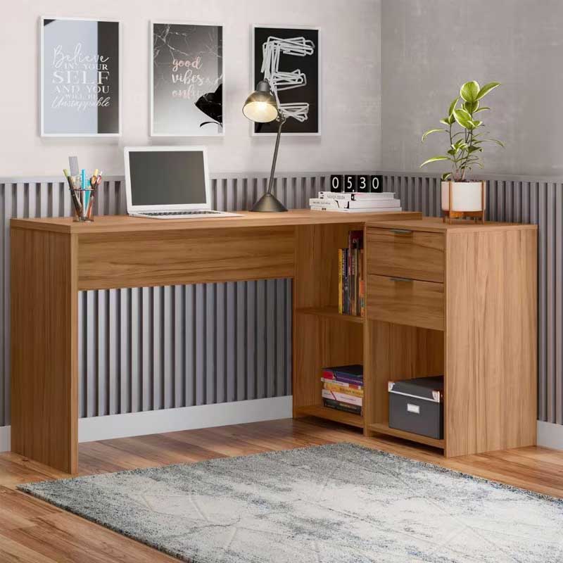 Mesa Office NT 2060 Com 2 Gavetas Freijó Notável - Imagem 4