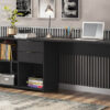 Mesa Office NT 2060 Com 2 Gavetas Preto Notável