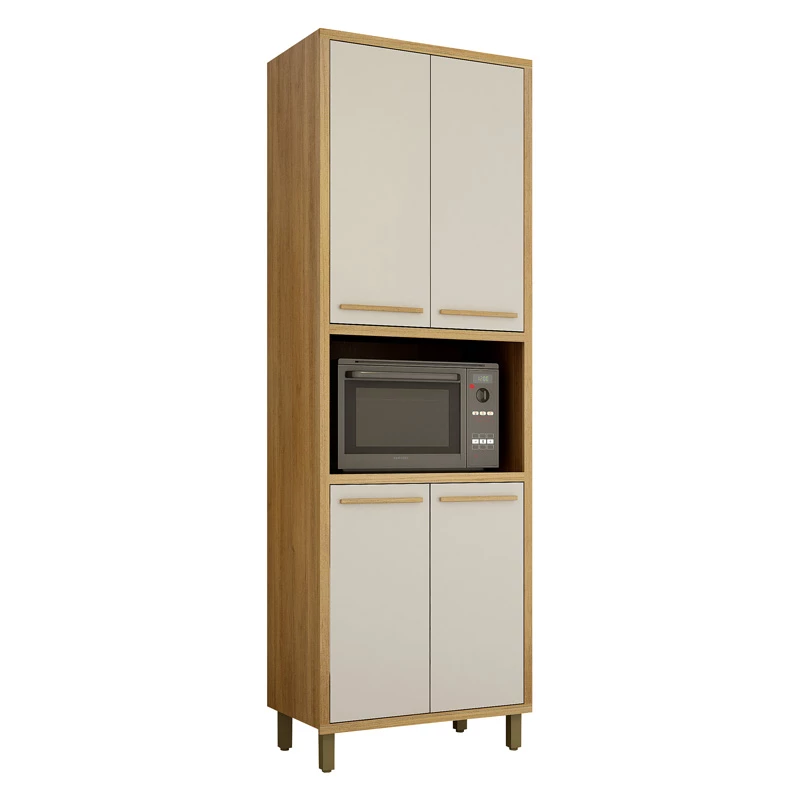 Paneleiro Cozinha Torino C/Nicho Larg. 0.73m Cinamomo/Off - Valdemoveis