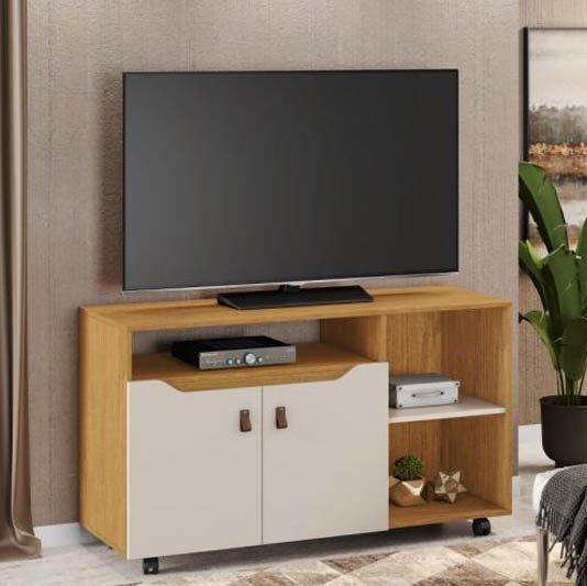 Rack Seleto para TV até 49 Polegadas Cinamomo/Off JCM